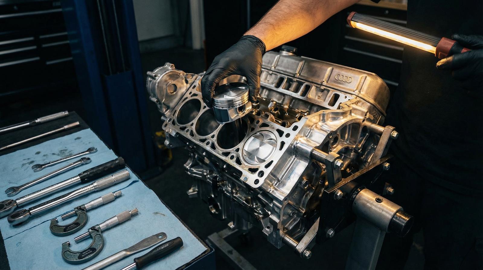 捷克街头发动机修车视频