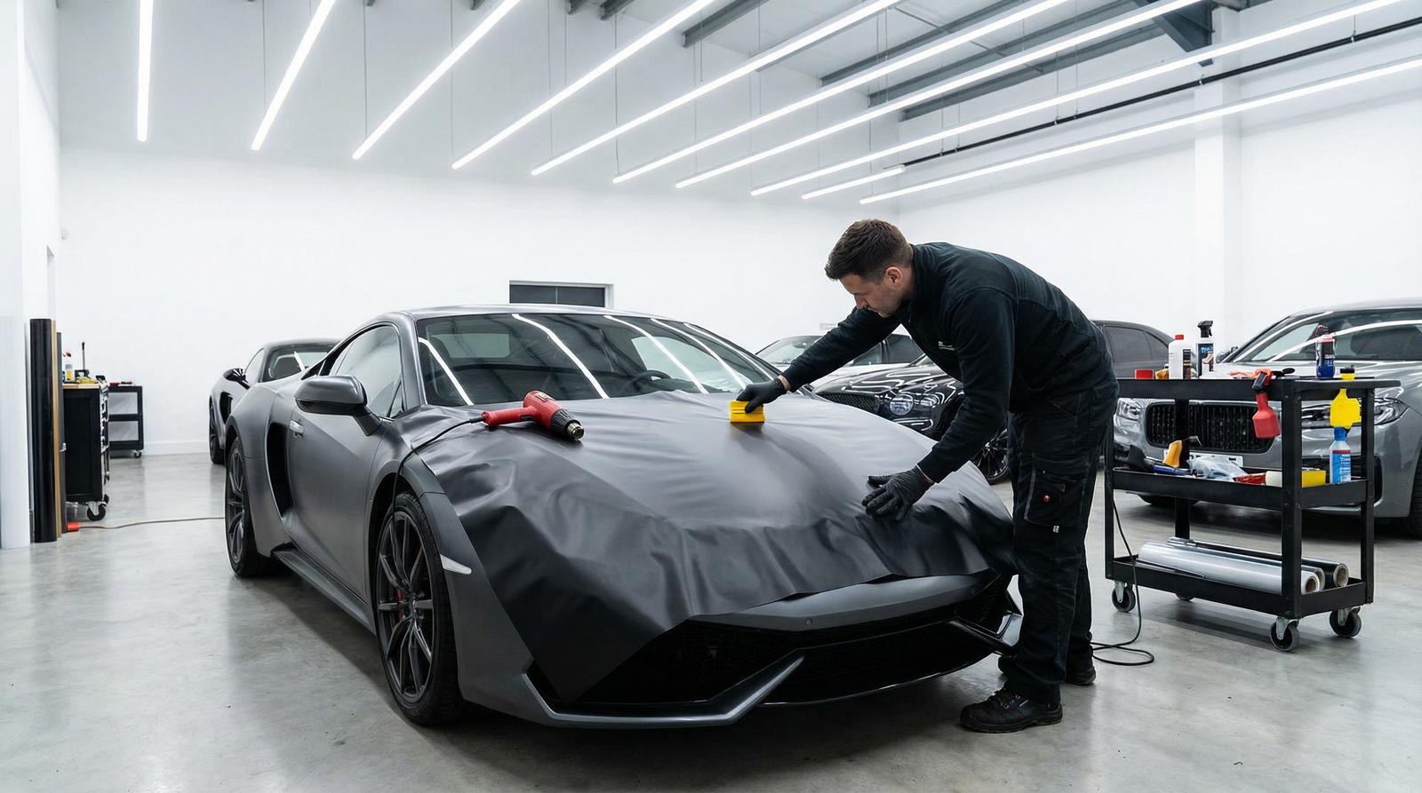 捷克街头车身贴膜改装视频